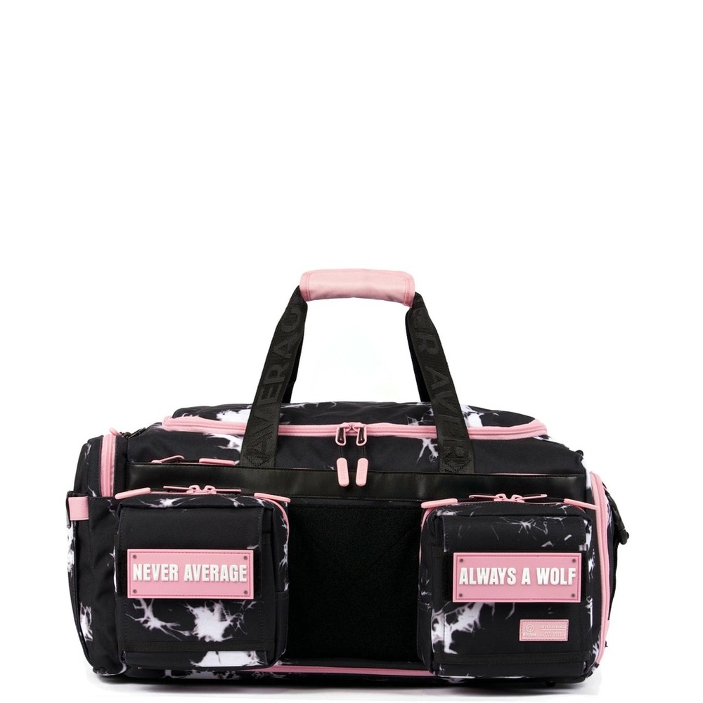 40L ULTIMATE DUFFLE BAG BLACK LIGHTNING KNOCKOUT PINK - Picture 2 of 16